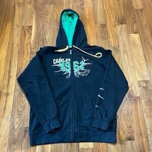 Cabela's North 1961 Full Zip Hoodie Mens Size L Black Antler Graphic